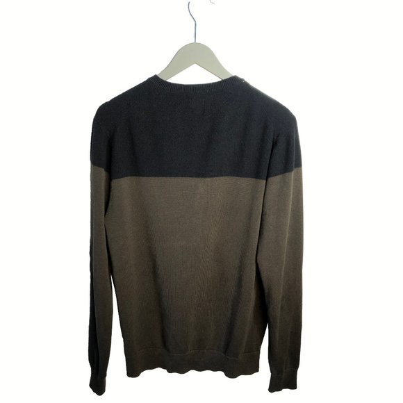 JF Cardigan in Brown and Navy Blue - Picture 2 of 4